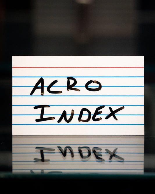 Acro Index Dry Erase