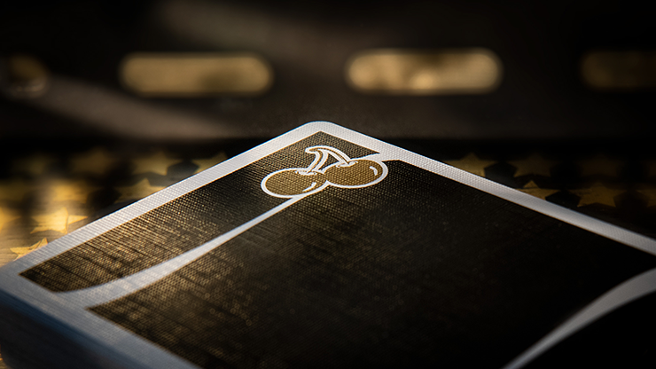 Cherry Casino (Monte Carlo Black and Gold) Playing Cards