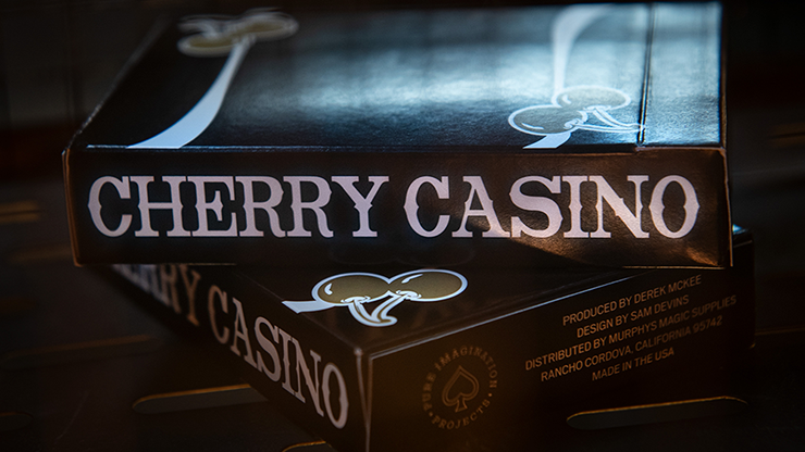 Cherry Casino (Monte Carlo Black and Gold) Playing Cards