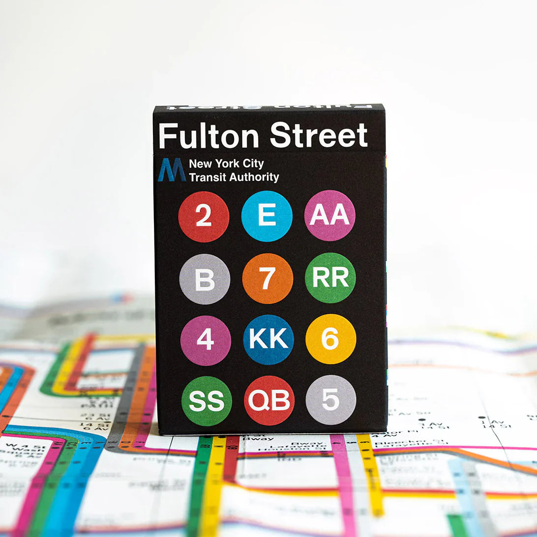 Fulton Street Black Playing Cards