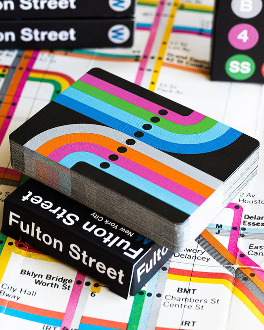 Fulton Street Black Playing Cards