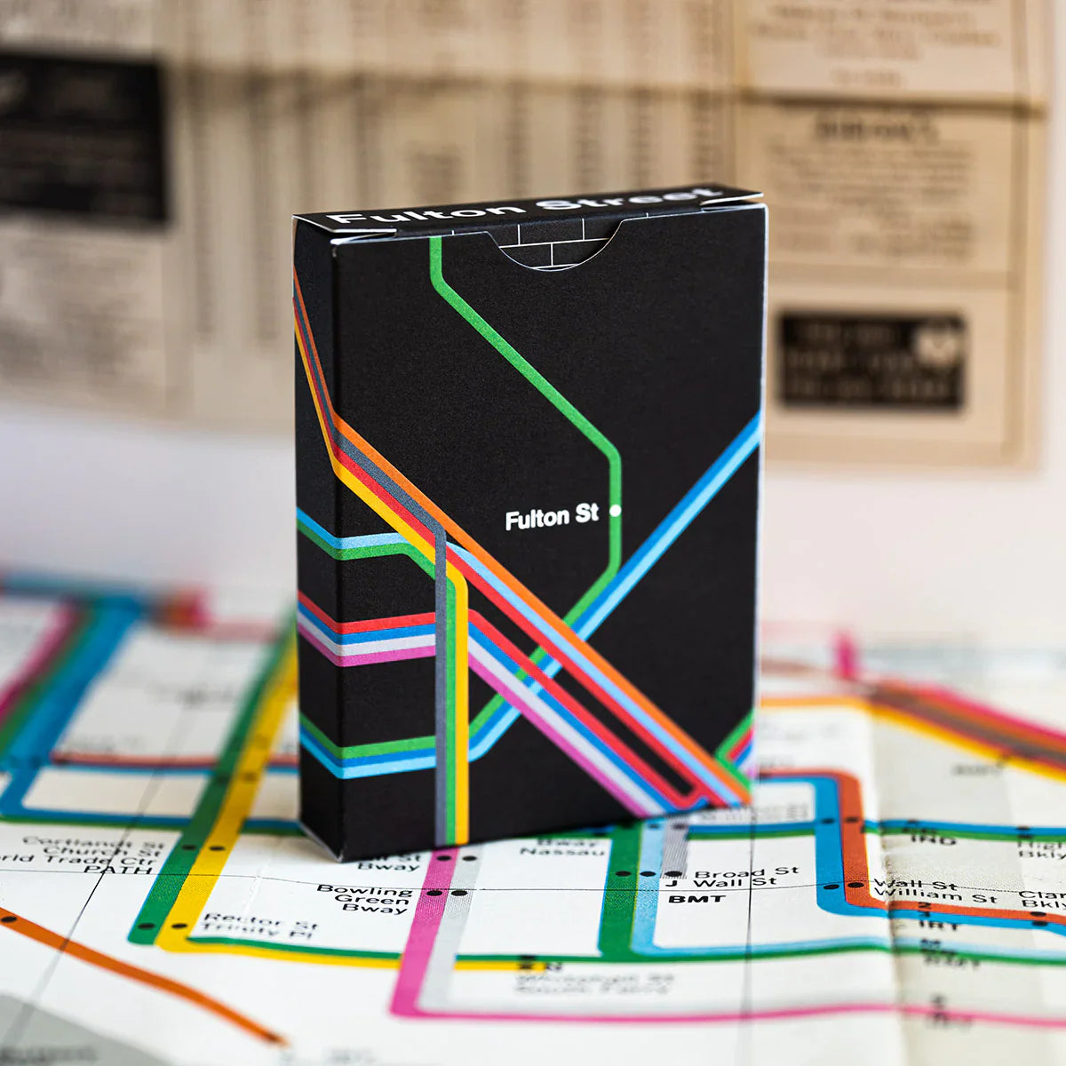 Fulton Street Black Playing Cards